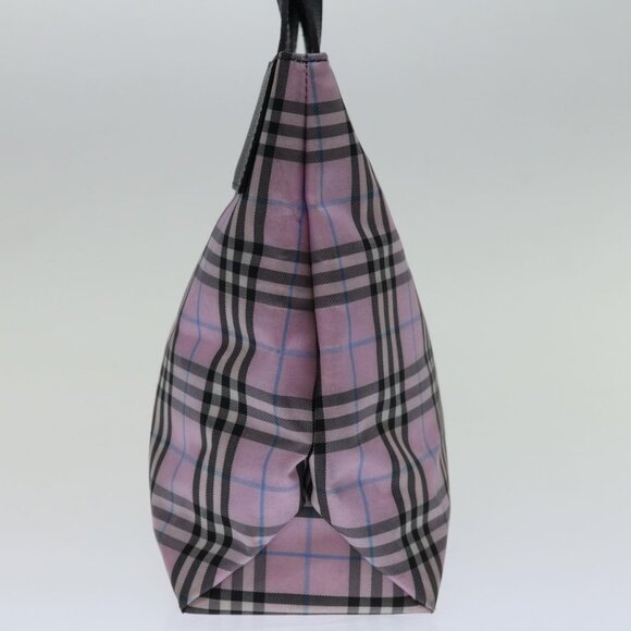 BURBERRY Nova Check Hand Bag Nylon Pink Auth - Picture 4 of 16